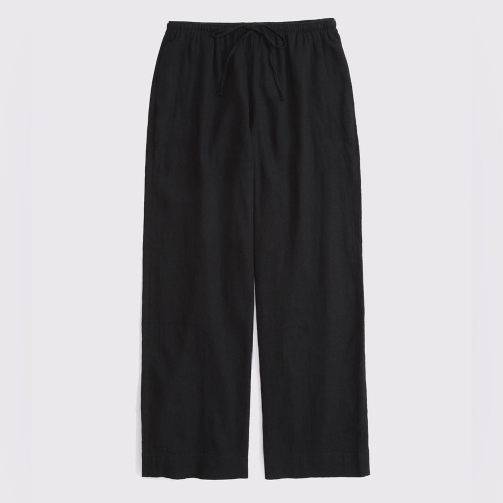 A&F Linen-Blend Pull-On Pant